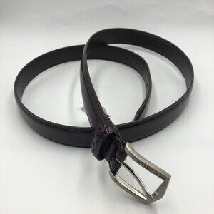 Stacy Adams Men's Burgundy Brown Geniune Leather Belt 46 Inch